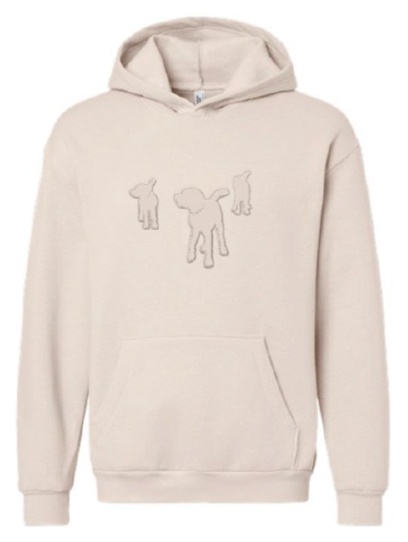 *Beige BPF Embroidered Hoodie