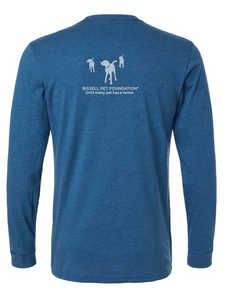 **Blue Plaid Dogs Long Sleeve