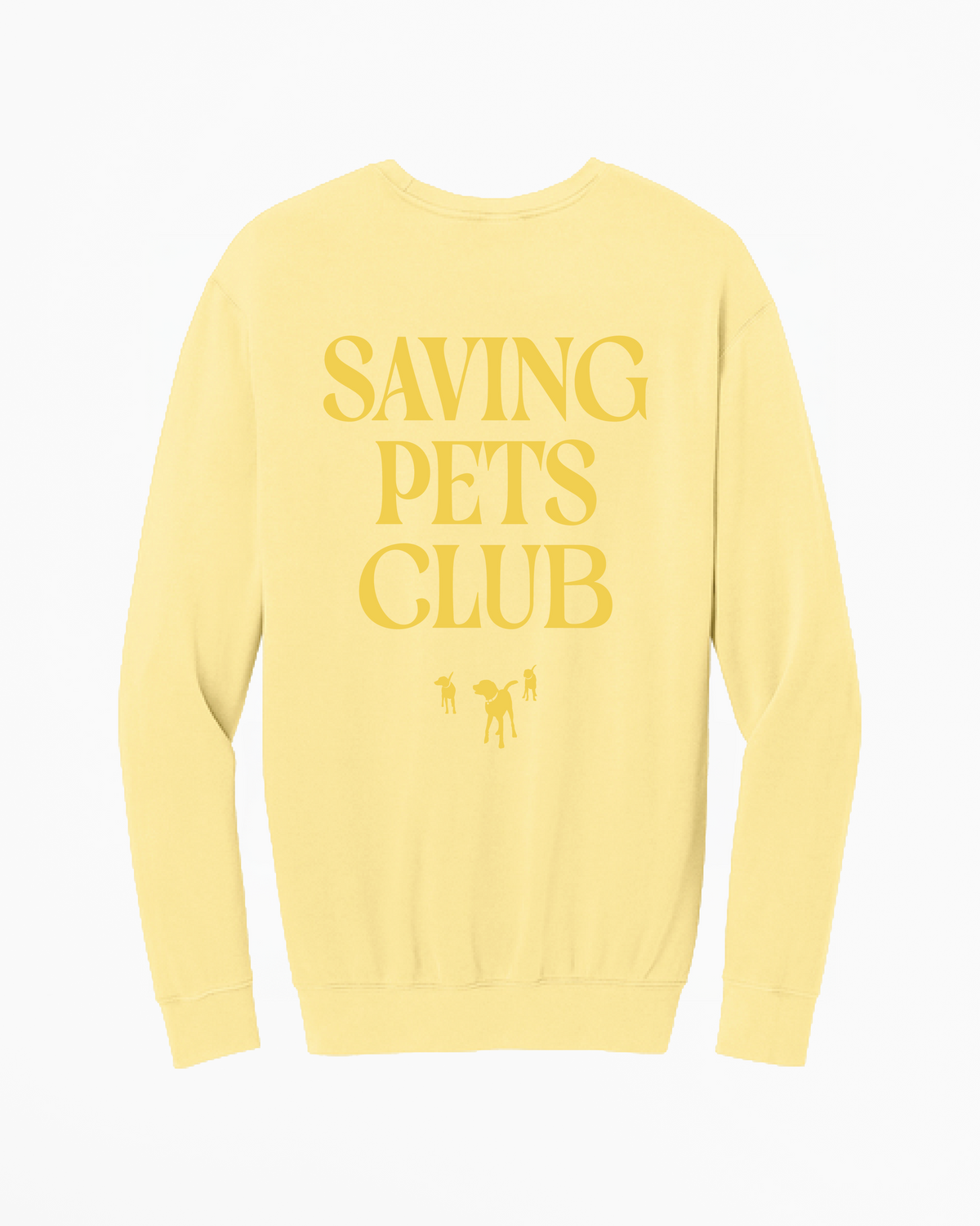 Yellow Save Yellow Saving Pets Club Crewneck – BISSELL Pet Foundation
