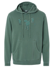 **Green Embroidered Hoodie