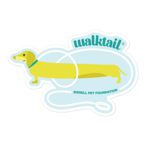 **Walktail Sticker - Yellow Dog